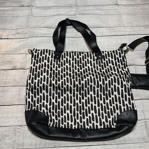 Black & White Patterned Tote Bag
